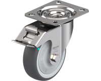 BLICKLE - Roulette pivotante à frein Ø 100mm bandage polyuréthane TPU 150kg - LEX-PATH 100KFD-FI