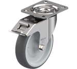 BLICKLE - Roulette pivotante à frein Ø 125mm bandage polyuréthane TPU 150kg - LEX-PATH 125G-FI