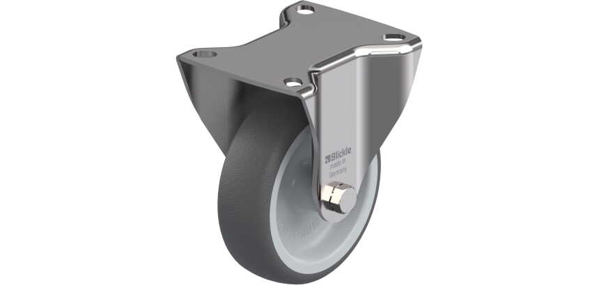 BLICKLE - Roulette fixe Ø 100mm bandage polyuréthane TPU 200kg - BX-PATH 100G