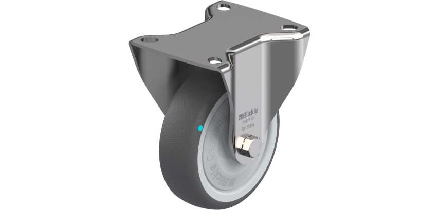 BLICKLE - Roulette fixe Ø 100mm bandage polyuréthane TPU 200kg - BX-PATH 100KFD