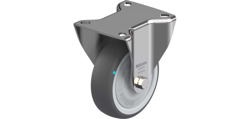 BLICKLE - Roulette fixe Ø 100mm bandage polyuréthane TPU 200kg - BX-PATH 100KFD