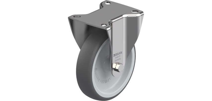 BLICKLE - Roulette fixe Ø 125mm bandage polyuréthane TPU 250kg - BX-PATH 125G