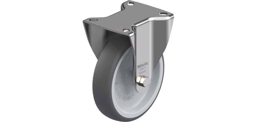 BLICKLE - Roulette fixe Ø 125mm bandage polyuréthane TPU 250kg - BX-PATH 125G