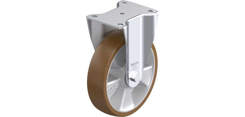 BLICKLE - Roulette fixe Ø 200mm bandage polyuréthane PU 800kg - BH-ALB 200K