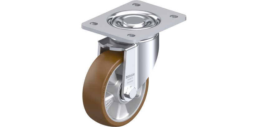 BLICKLE - Roulette pivotante Ø 125mm bandage polyuréthane PU 550kg - LH-ALB 125K-3