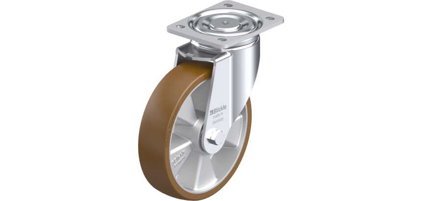 BLICKLE - Roulette pivotante Ø 200mm bandage polyuréthane PU 800kg - LH-ALB 200K