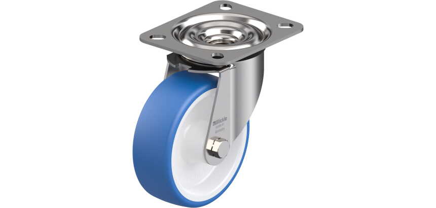 BLICKLE - Roulette pivotante Ø 100mm bandage polyuréthane TPU 150kg - LEX-POTHS 100G