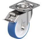 BLICKLE - Roulette pivotante à frein Ø 100mm bandage polyuréthane TPU 150kg - LEX-POTHS 100G-FI