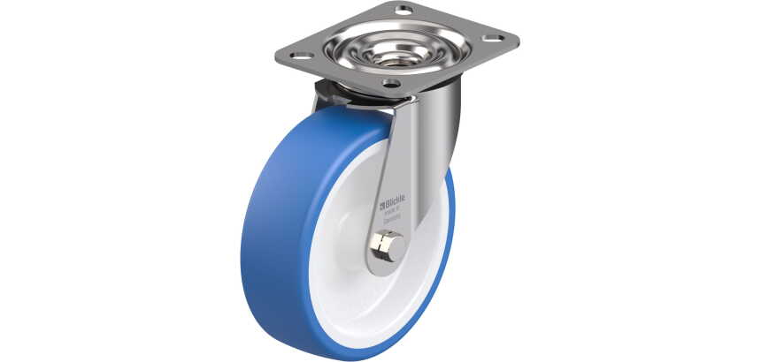 BLICKLE - Roulette pivotante Ø 125mm bandage polyuréthane TPU 150kg - LEX-POTHS 125G