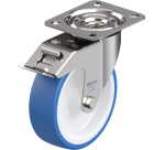 BLICKLE - Roulette pivotante à frein Ø 125mm bandage polyuréthane TPU 150kg - LEX-POTHS 125G-FI