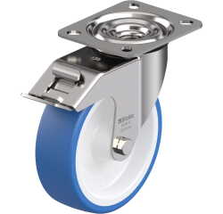 BLICKLE - Roulette pivotante à frein Ø 125mm bandage polyuréthane TPU 150kg - LEX-POTHS 125G-FI