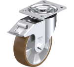 BLICKLE - Roulette pivotante à frein Ø 160mm bandage polyuréthane PU 400kg - L-ALB 160K-FI