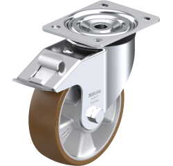 BLICKLE - Roulette pivotante à frein Ø 160mm bandage polyuréthane PU 400kg - L-ALB 160K-FI