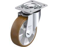 BLICKLE - Roulette pivotante Ø 160mm bandage polyuréthane PU 400kg - L-ALB 160K