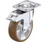 BLICKLE - Roulette pivotante à frein Ø 125mm bandage polyuréthane PU 250kg - L-ALB 125K-FI