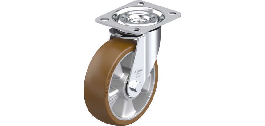 BLICKLE - Roulette pivotante Ø 125mm bandage polyuréthane PU 250kg - L-ALB 125K