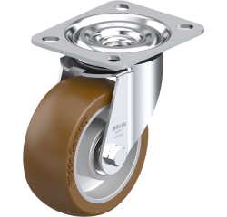 BLICKLE - Roulette pivotante Ø 100mm bandage polyuréthane PU 250kg - L-ALB 101K