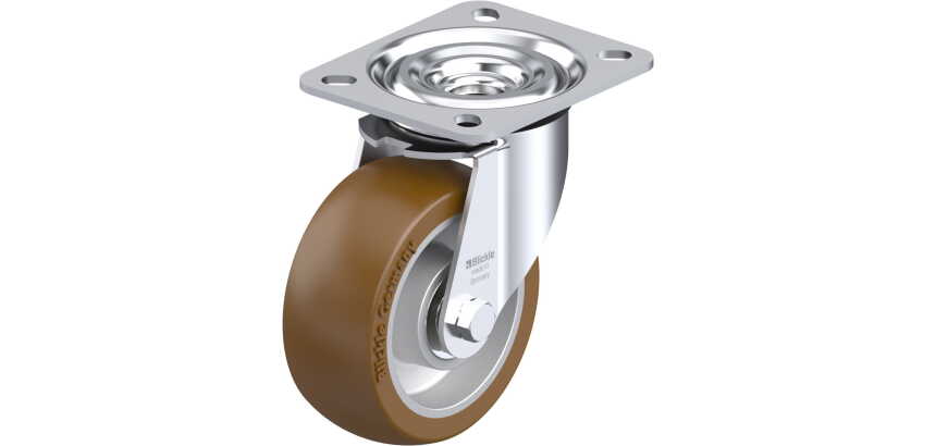 BLICKLE - Roulette pivotante Ø 100mm bandage polyuréthane PU 250kg - L-ALB 101K