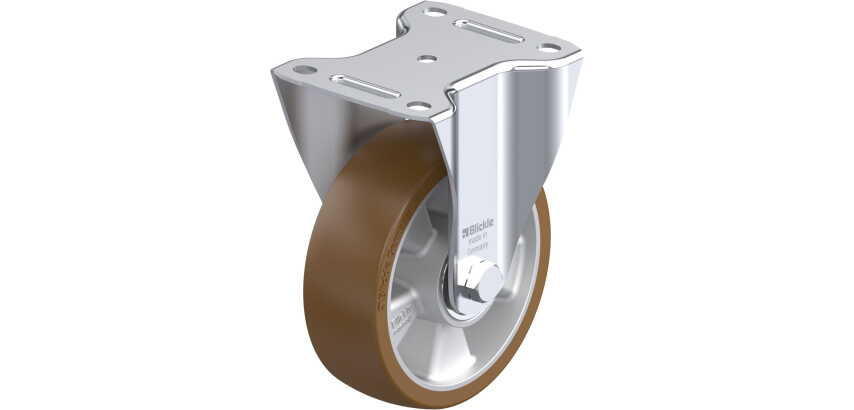 BLICKLE - Roulette fixe Ø 150mm bandage polyuréthane PU 400kg - B-ALB 150K