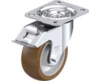 BLICKLE - Roulette pivotante à frein Ø 100mm bandage polyuréthane PU 250kg - L-ALB 101K-FI