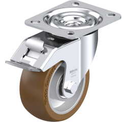 BLICKLE - Roulette pivotante à frein Ø 100mm bandage polyuréthane PU 250kg - L-ALB 101K-FI