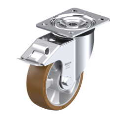 BLICKLE - Roulette pivotante à frein Ø 150mm bandage polyuréthane PU 400kg - L-ALB 150K-FI
