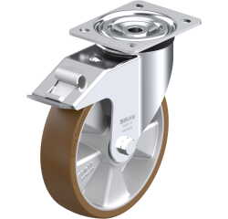 BLICKLE - Roulette pivotante à frein Ø 200mm bandage polyuréthane PU 400kg - L-ALB 200K-FI
