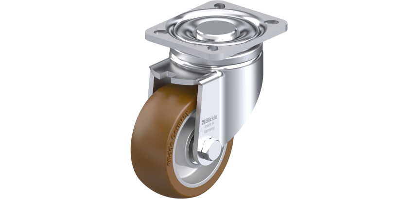 BLICKLE - Roulette pivotante Ø 100mm bandage polyuréthane PU 400kg - LH-ALB 101K-1