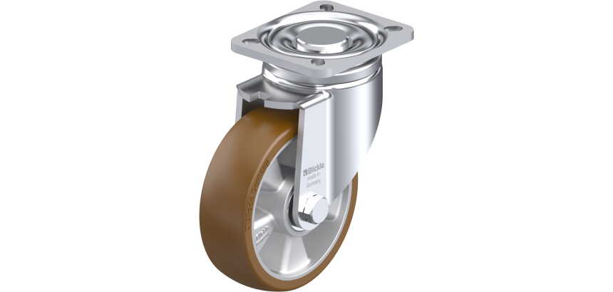 BLICKLE - Roulette pivotante Ø 125mm bandage polyuréthane PU 550kg - LH-ALB 125K-1