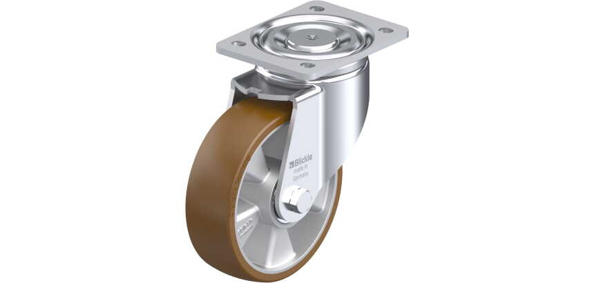 BLICKLE - Roulette pivotante Ø 160mm bandage polyuréthane PU 750kg - LH-ALB 160K