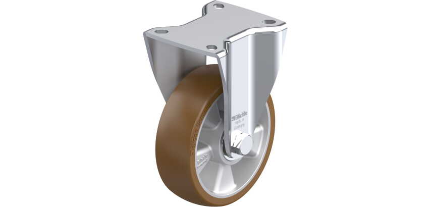 BLICKLE - Roulette fixe Ø 125mm bandage polyuréthane PU 550kg - BH-ALB 125K-1