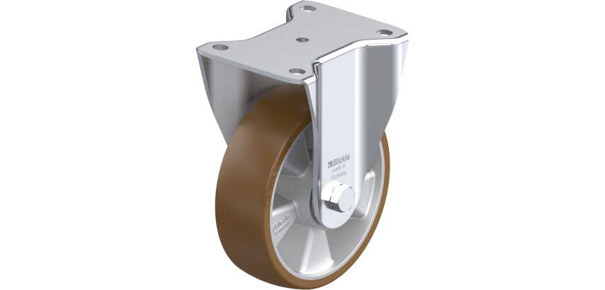 BLICKLE - Roulette fixe Ø 160mm bandage polyuréthane PU 750kg - BH-ALB 160K