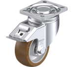 BLICKLE - Roulette pivotante à frein Ø 100mm bandage polyuréthane PU 400kg - LH-ALB 101K-1-FI