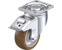 BLICKLE - Roulette pivotante à frein Ø 100mm bandage polyuréthane PU 400kg - LH-ALB 101K-1-FI