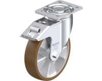 BLICKLE - Roulette pivotante à frein Ø 200mm bandage polyuréthane PU 800kg - LH-ALB 200K-FI