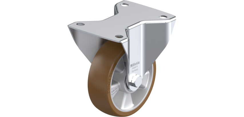 BLICKLE - Roulette fixe Ø 125mm bandage polyuréthane PU 350kg - BH-ALB 125K-3