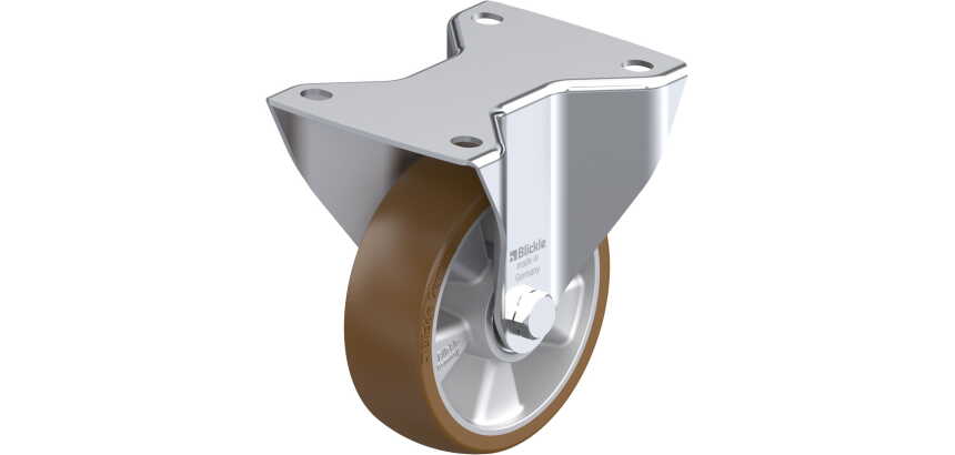 BLICKLE - Roulette fixe Ø 125mm bandage polyuréthane PU 350kg - BH-ALB 125K-3