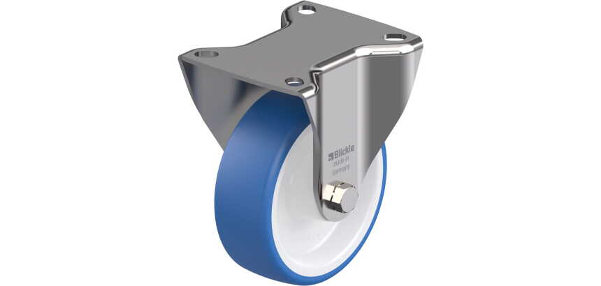 BLICKLE - Roulette fixe Ø 100mm bandage polyuréthane thermoplastique TPU 200kg - BX-POTHS 100G
