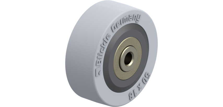 BLICKLE - Roue Ø 50mm bandage caoutchouc SBR 40kg - VPA 50/6K