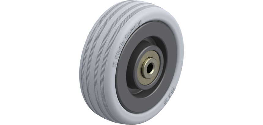 BLICKLE - Roue Ø 75mm bandage caoutchouc SBR 60kg - VPA 75/6K