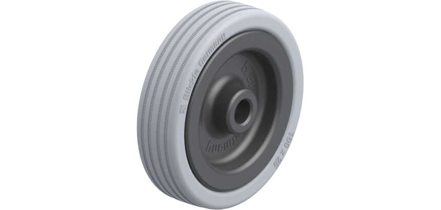 BLICKLE - Roue Ø 100mm bandage caoutchouc SBR 90kg - VPA 100/12G