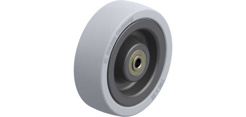 BLICKLE - Roue Ø 100mm bandage caoutchouc SBR 110kg - VPA 101/8K
