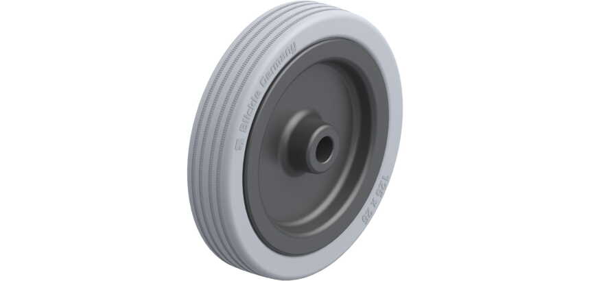 BLICKLE - Roue Ø 125mm bandage caoutchouc SBR 100kg - VPA 125/12G