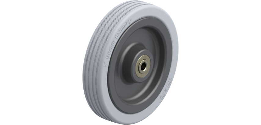BLICKLE - Roue Ø 125mm bandage caoutchouc SBR 100kg - VPA 125/8K