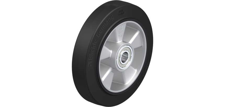 BLICKLE - Roue Ø 200mm bandage caoutchouc NR 500kg - ALEV 200/20K