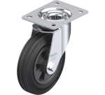 BLICKLE - Roulette pivotante Ø 160mm bandage caoutchouc SBR 135kg - LE-VPP 160R