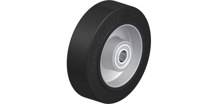BLICKLE - Roue Ø 125mm bandage caoutchouc NR 250kg - ALEV 125/15K