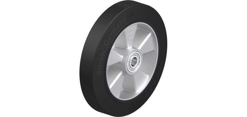 BLICKLE - Roue Ø 250mm bandage caoutchouc NR 650kg - ALEV 250/20K