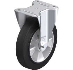 BLICKLE - Roulette fixe Ø 200mm bandage caoutchouc NR 400kg - B-ALEV 200K