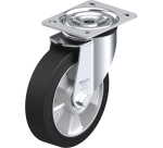 BLICKLE - Roulette pivotante Ø 180mm bandage caoutchouc NR 400kg - L-ALEV 180K